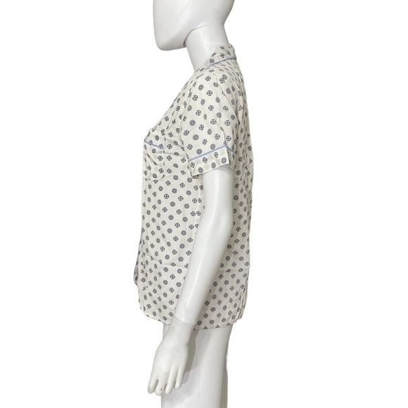 J Crew White Sleep Shirt Nightgown Top Size S - Picture 4 of 8